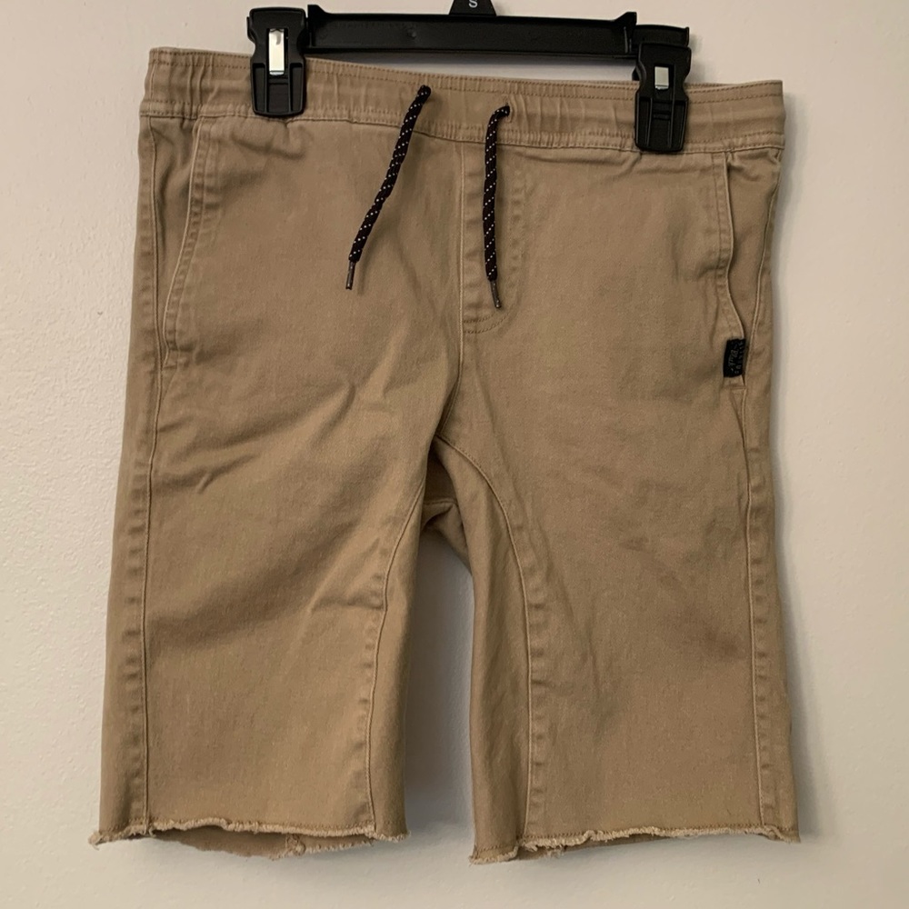🔥 2/10 Boys Nitrous Black khaki shorts elastic SM